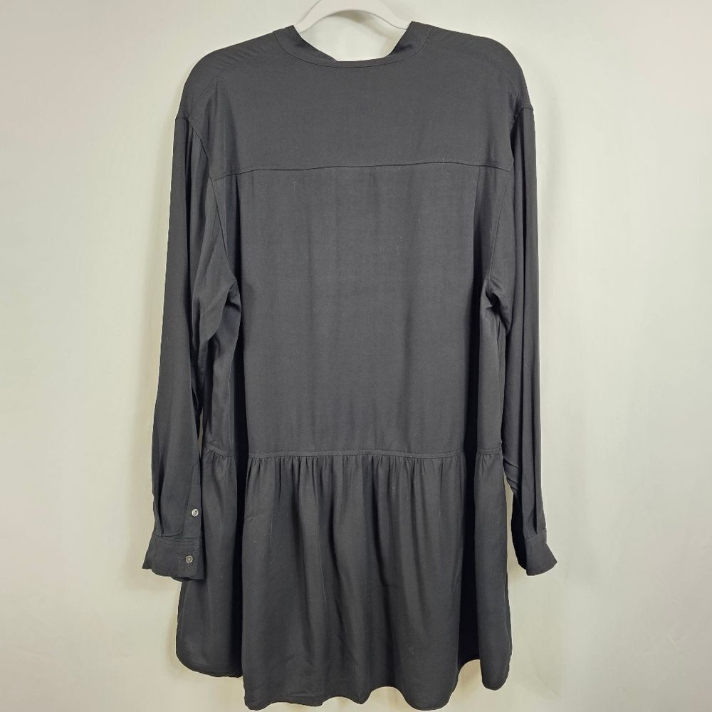 Aritzia Wilfred Free Long Sleeve Shirt Dress in Black - Size M - Picture 7 of 9